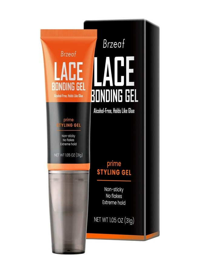 Brzeaf Lace Bonding Gel, Wig Glue, Glueless& Skin-Friendly Formula, Bold Hold Lace Glue for Wigs, New Brush Head Design, Temporary Daily for Hair for Women & Men - Image 1